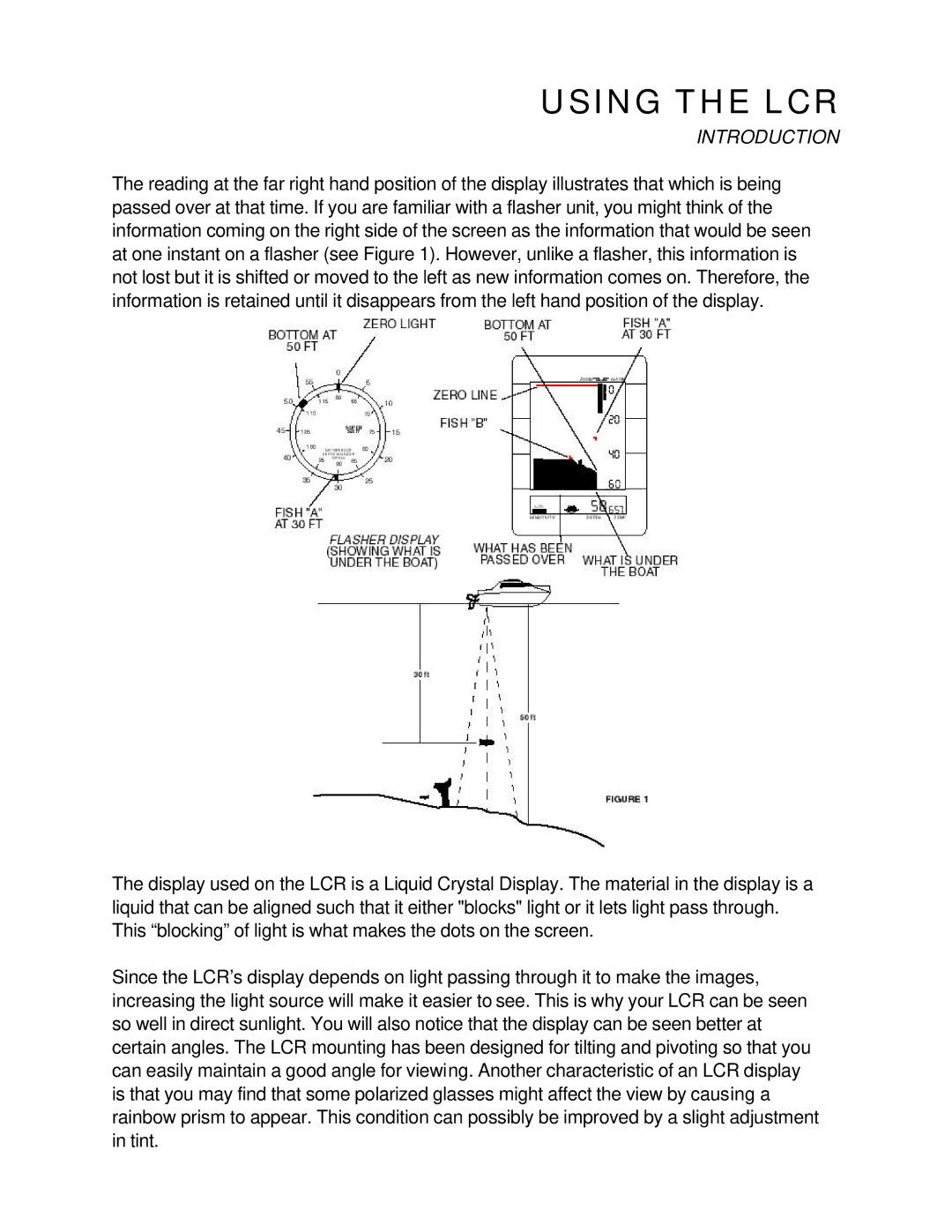 Humminbird LCR4 ID manual Using the LCR 