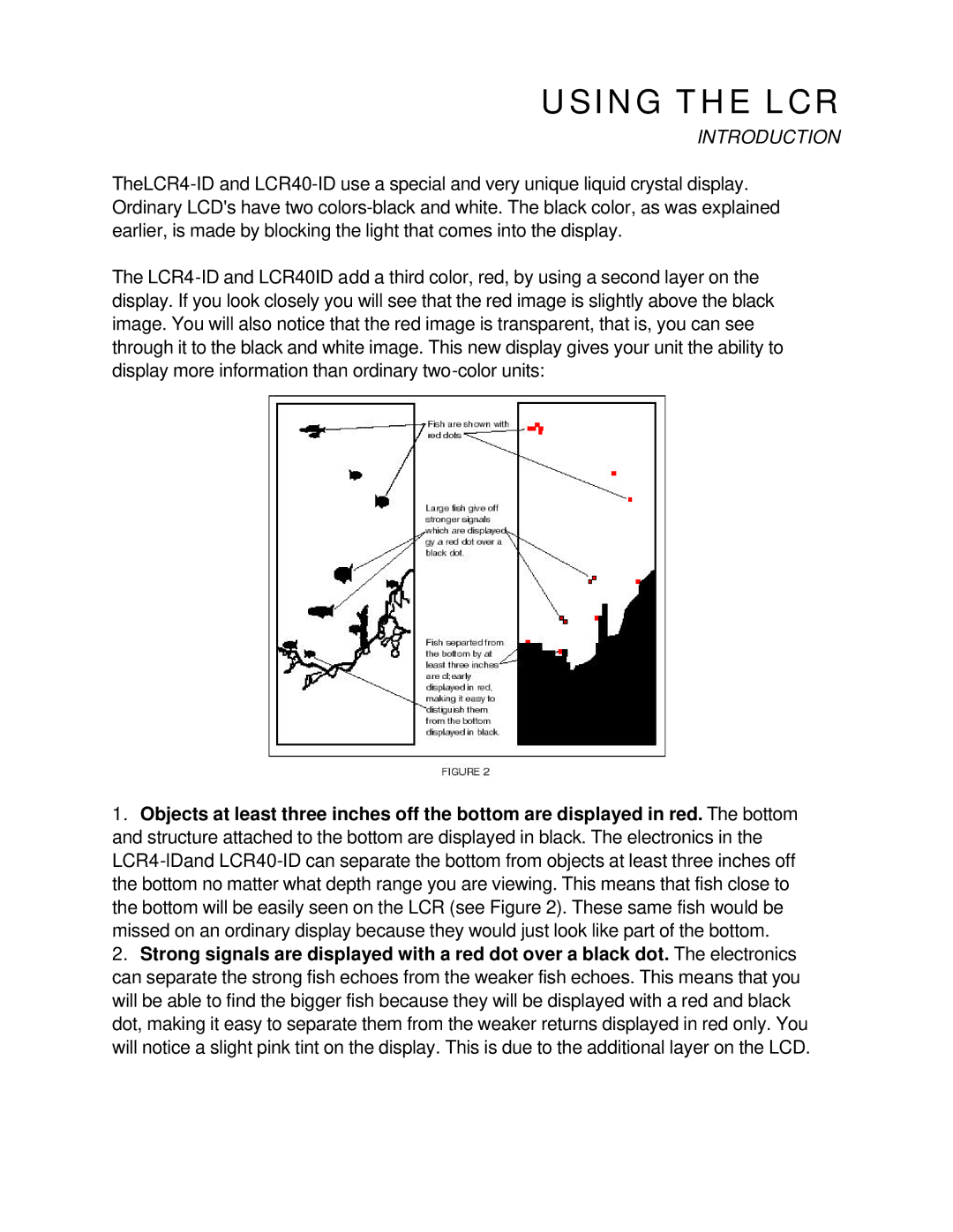 Humminbird LCR4 ID manual Using the LCR 