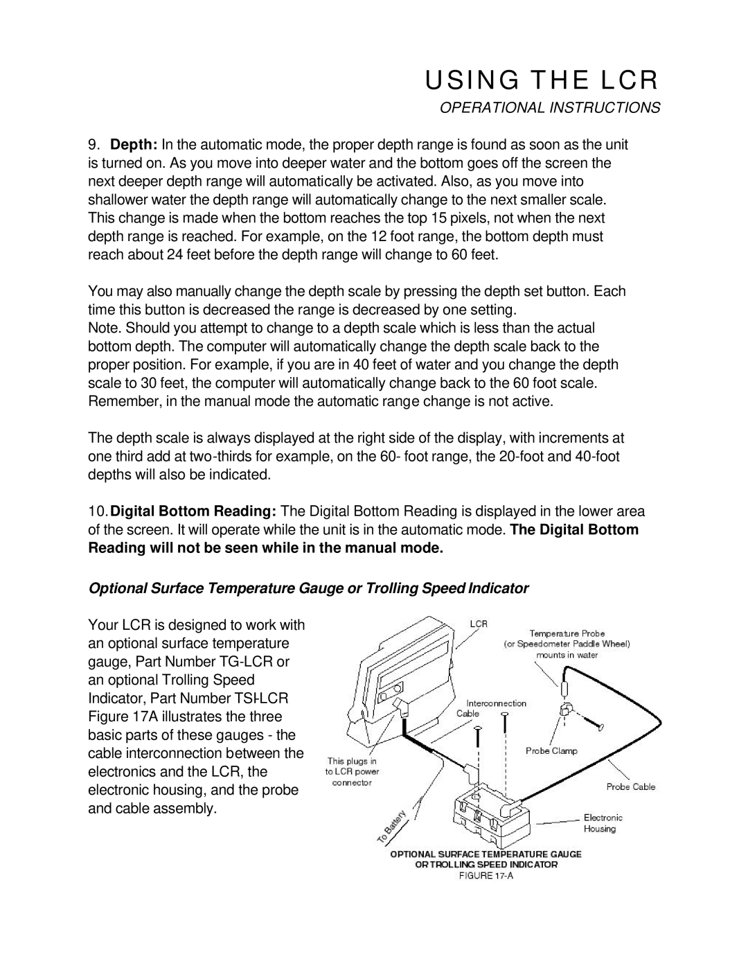 Humminbird LCR4 ID Reading will not be seen while in the manual mode 