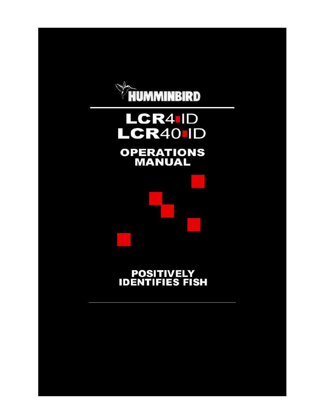 Humminbird LCR4 ID manual 