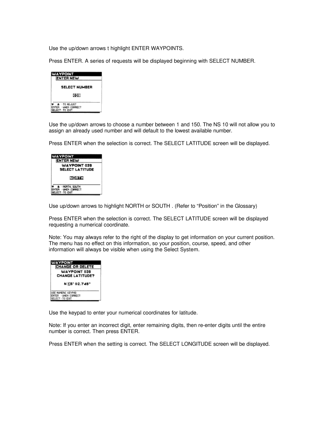 Humminbird NS 10 manual 