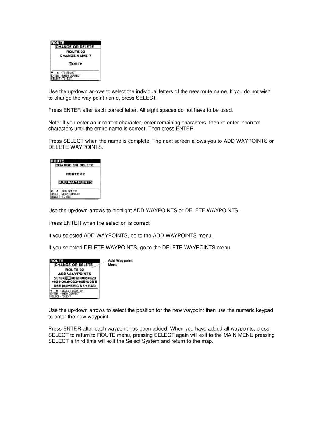 Humminbird NS 10 manual Delete Waypoints 