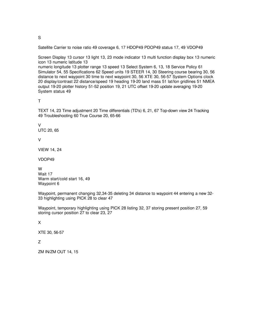 Humminbird NS 10 manual VDOP49 