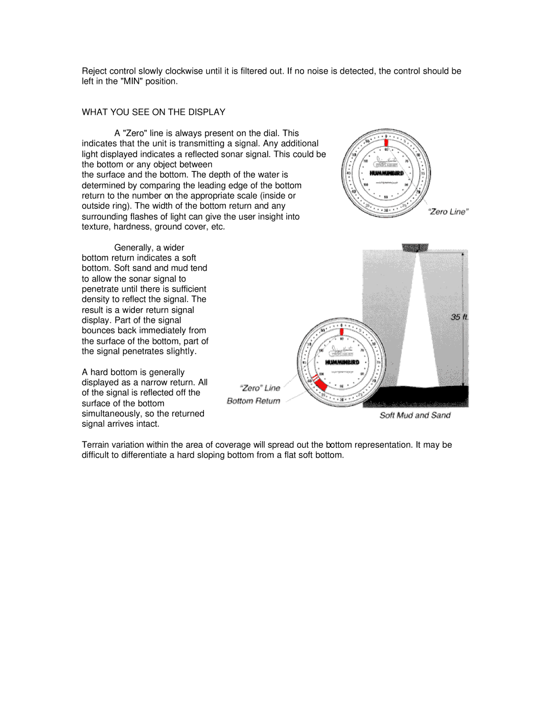 Humminbird ProFlasher manual What YOU see on the Display 