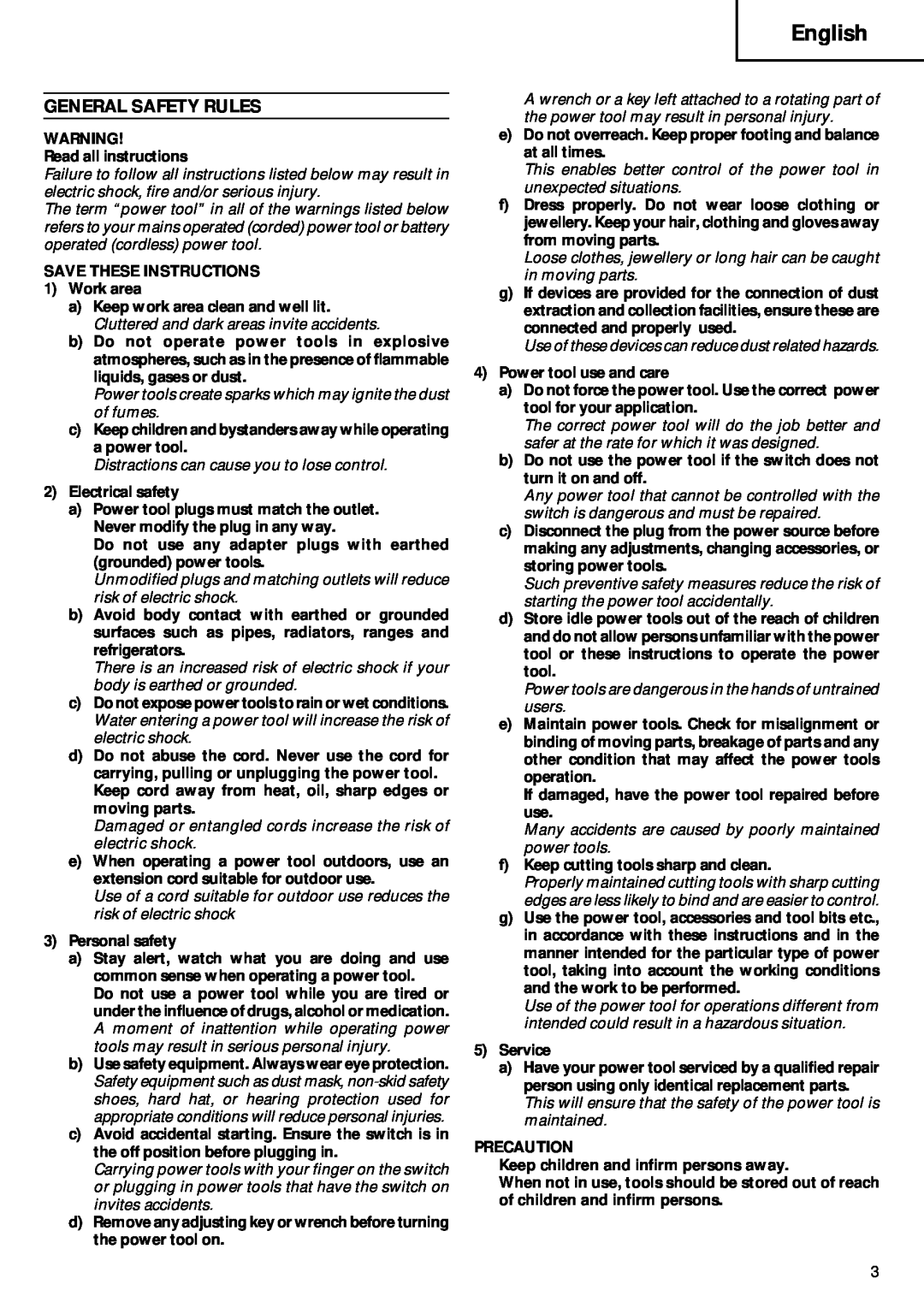 Humminbird RB 40VA manual English, General Safety Rules 