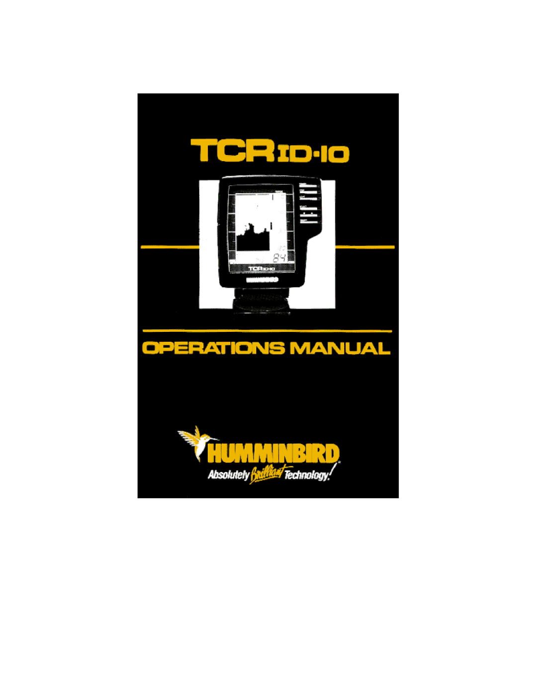 Humminbird TCR ID-10 manual 