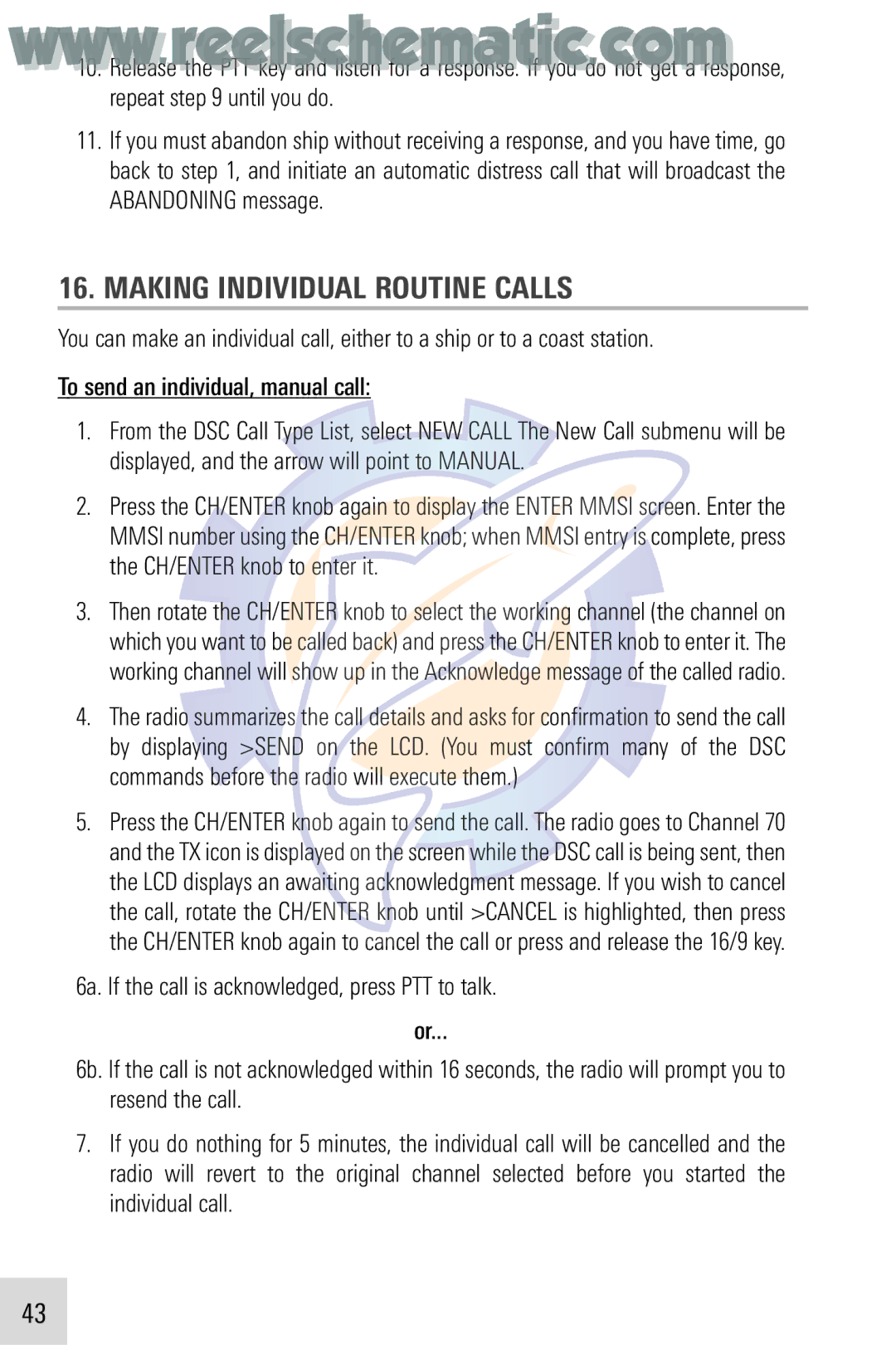 Humminbird VHF255SW manual Making Individual Routine Calls 