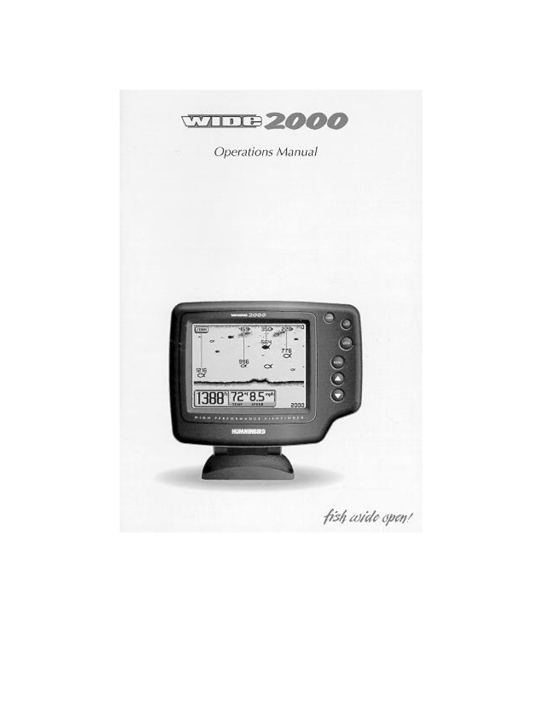 Humminbird Wide 2000 manual 