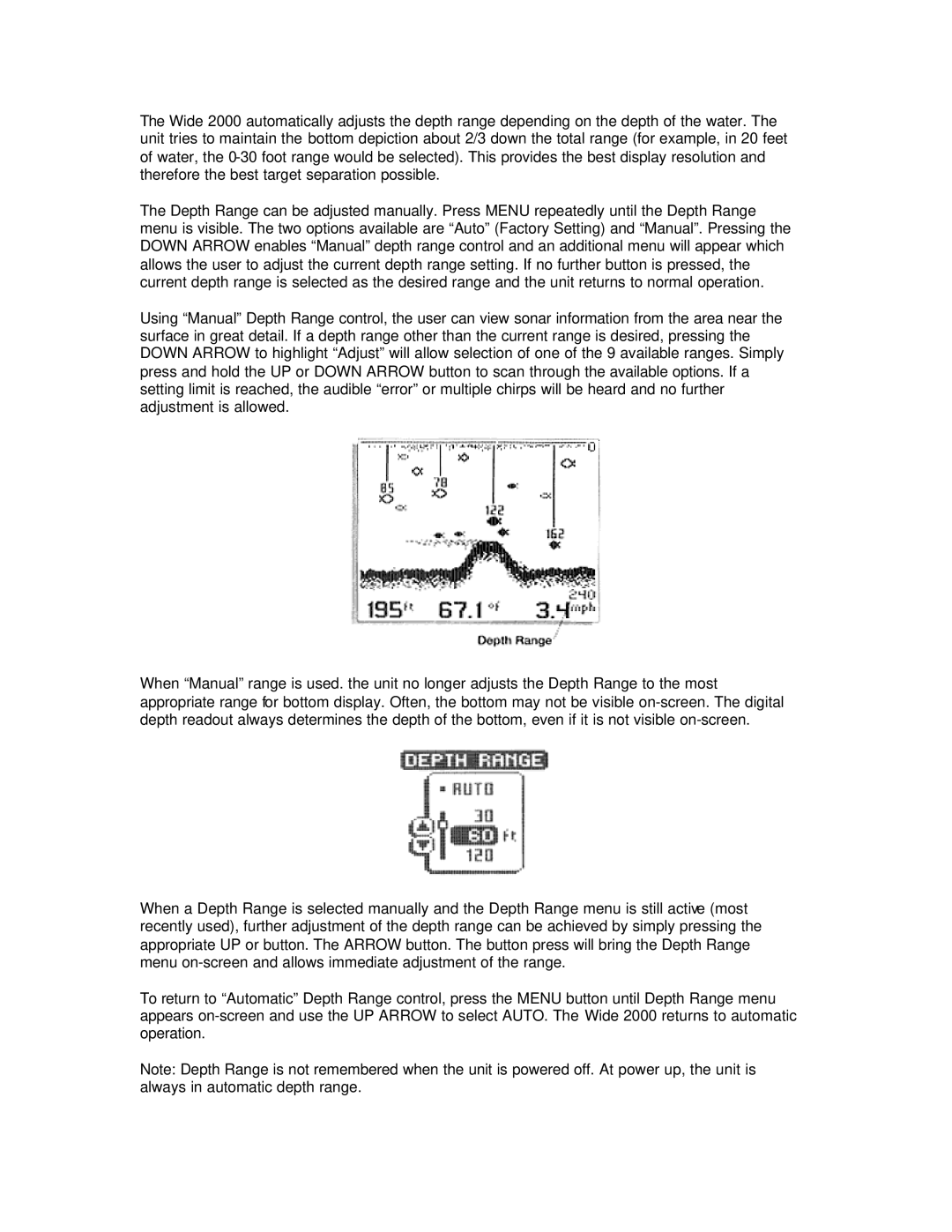 Humminbird Wide 2000 manual 