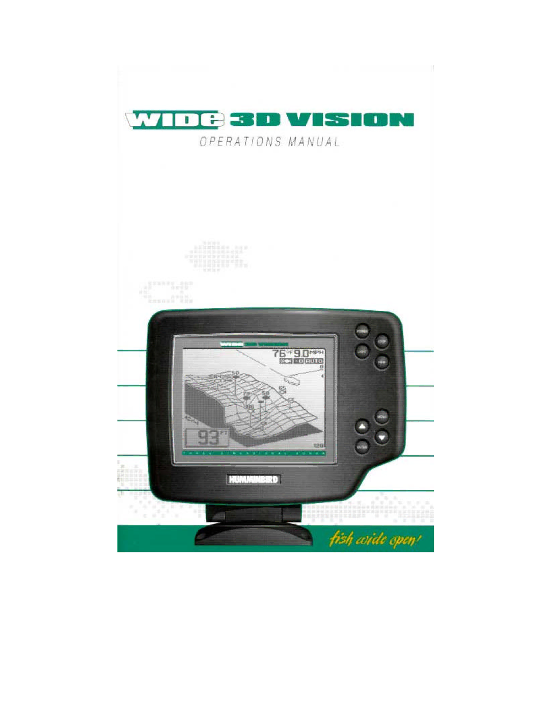 Humminbird Wide 3D Vision manual 