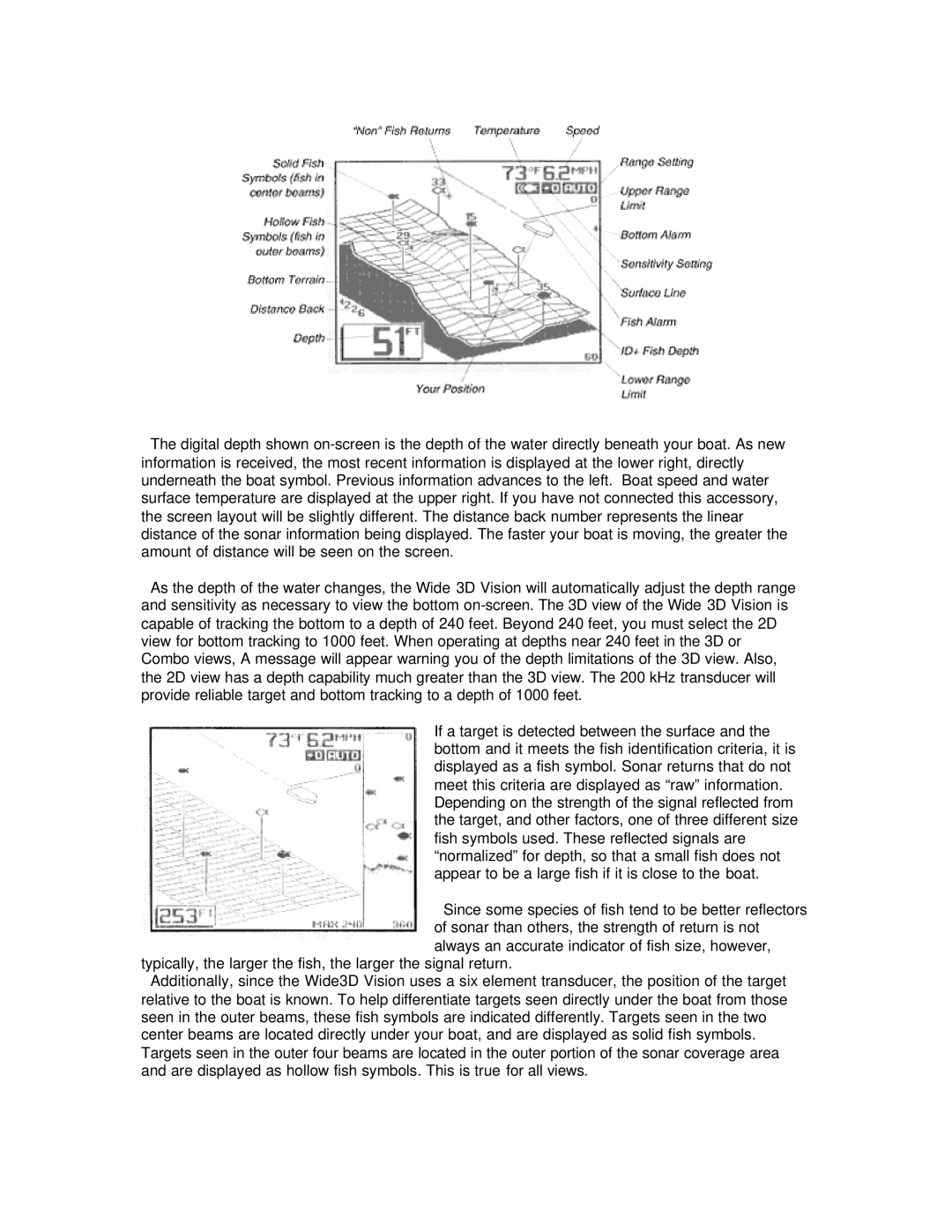 Humminbird Wide 3D Vision manual 