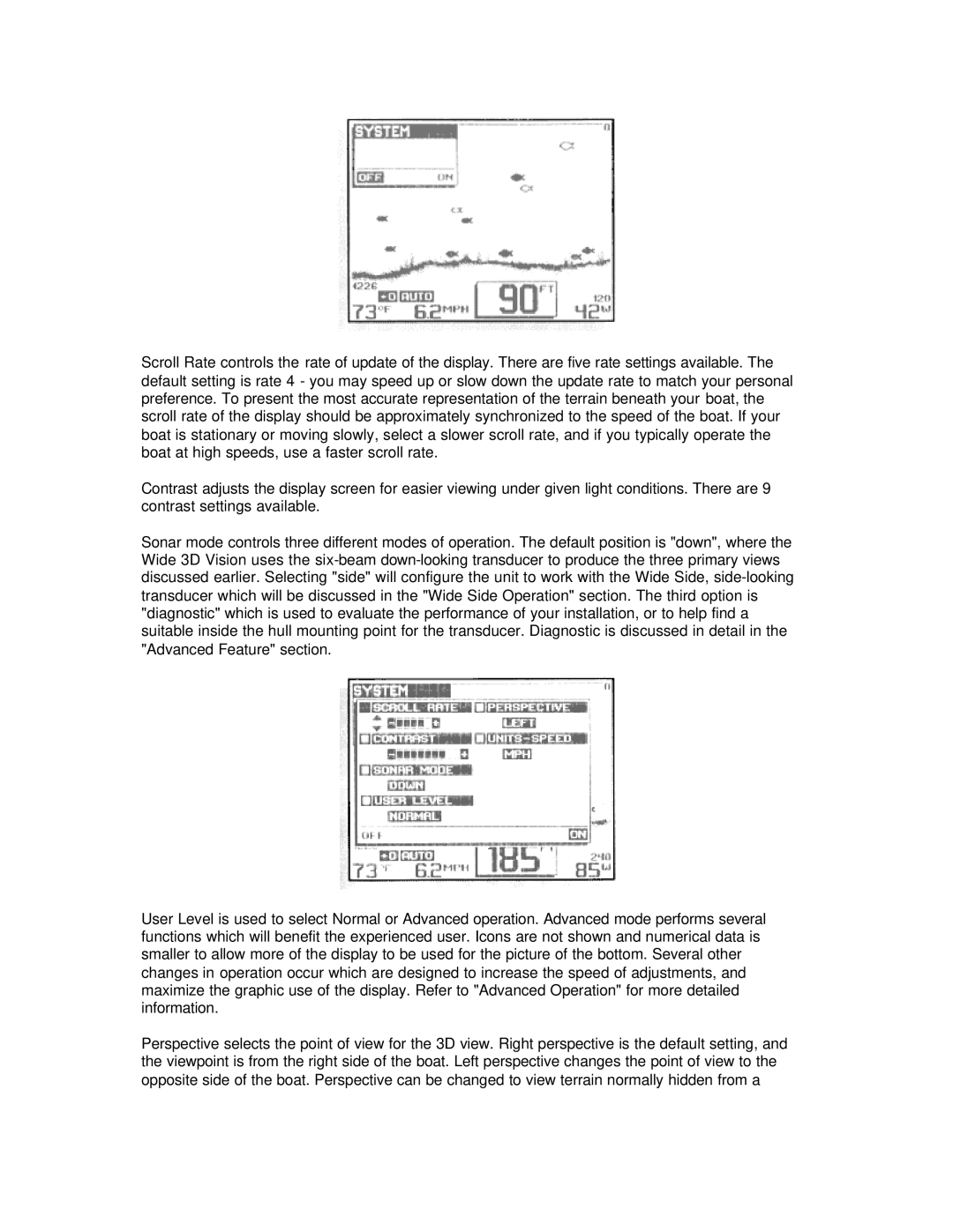 Humminbird Wide 3D Vision manual 