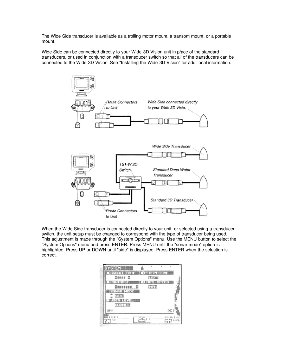 Humminbird Wide 3D Vision manual 