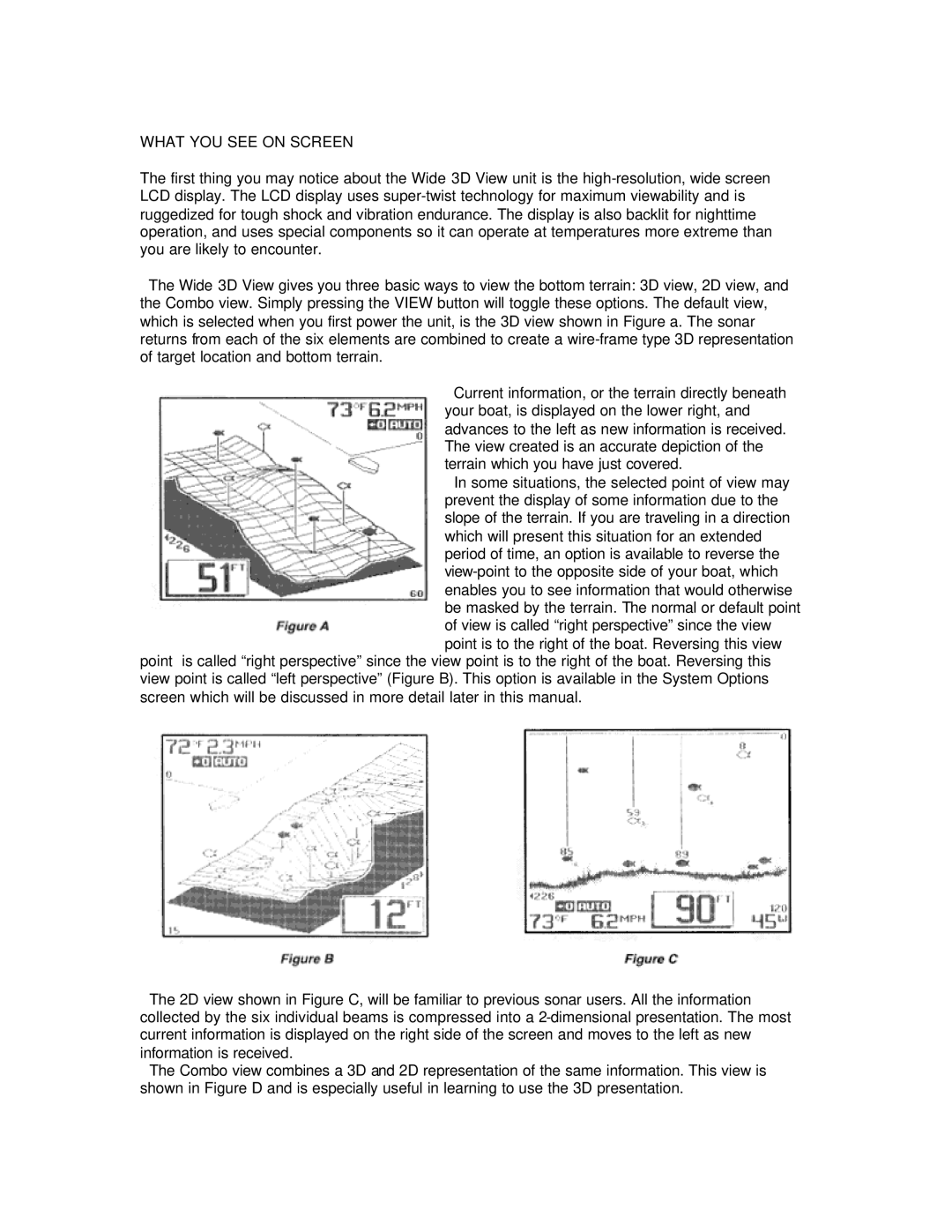 Humminbird Wide 3D manual What YOU see on Screen 