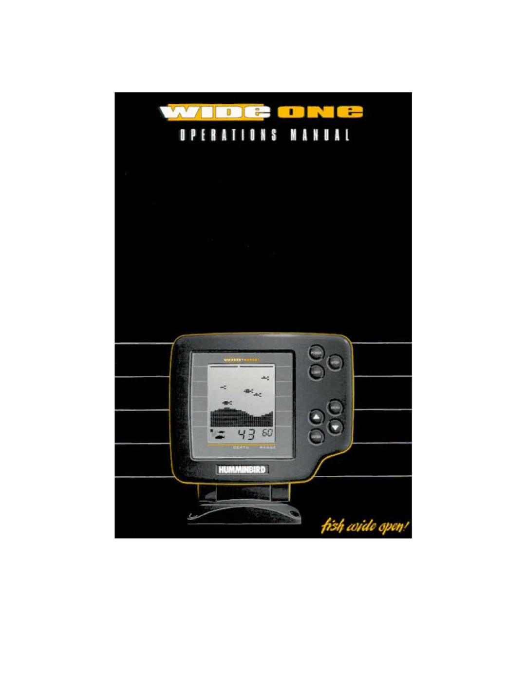 Humminbird Wide One manual 