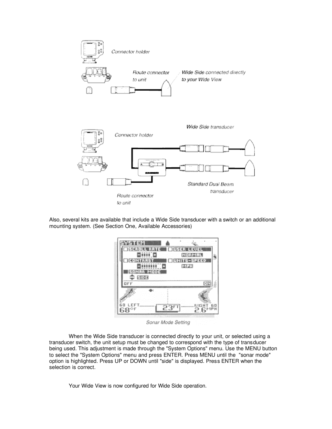 Humminbird Wide View manual 