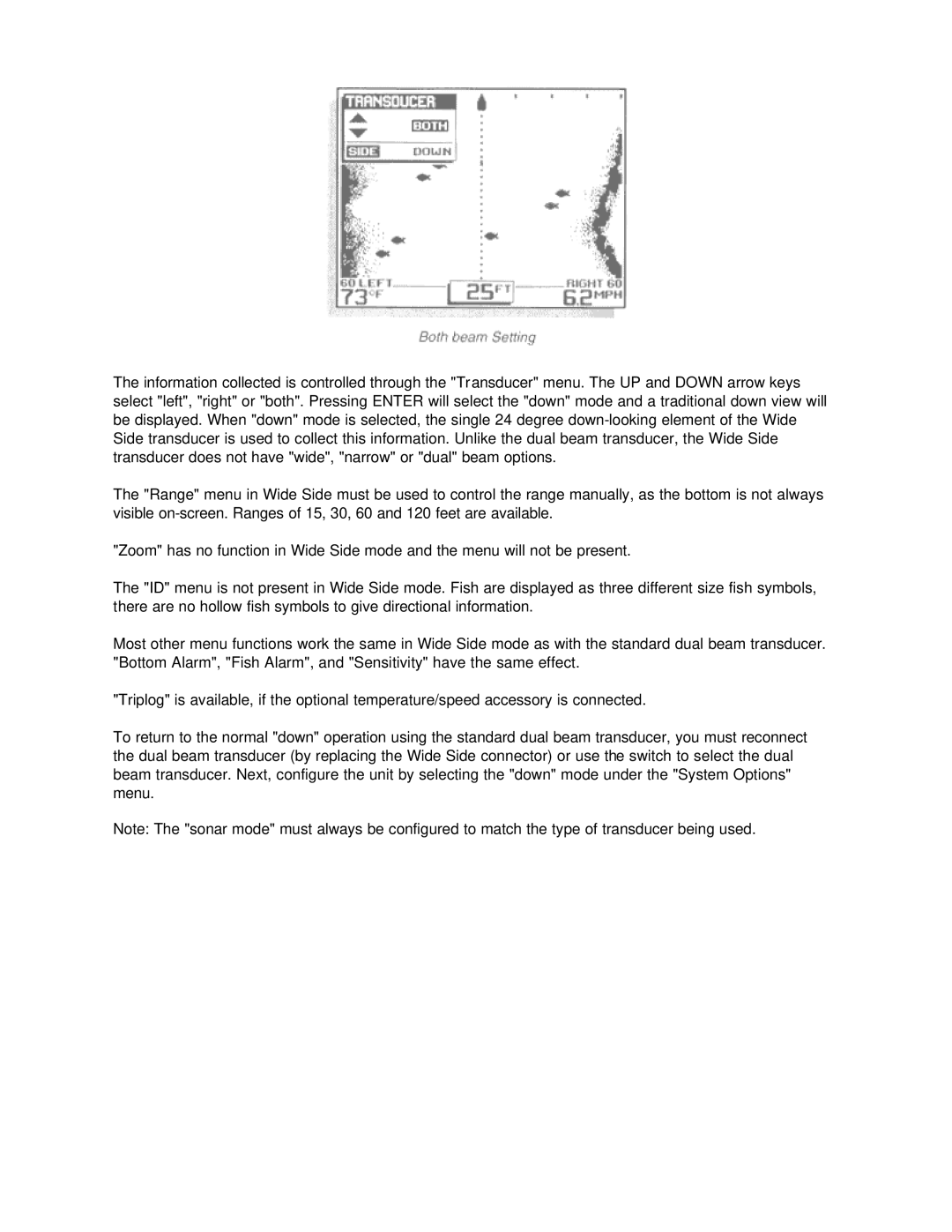 Humminbird Wide Vision manual 