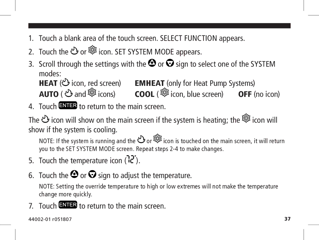 Hunter Fan 144860 manual Auto and icons 