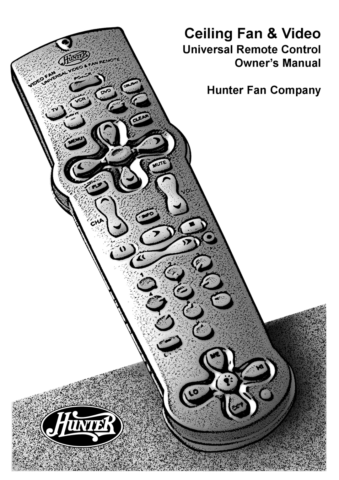 Hunter Fan 41536-01, 27177 owner manual Ceiling Fan & Video 