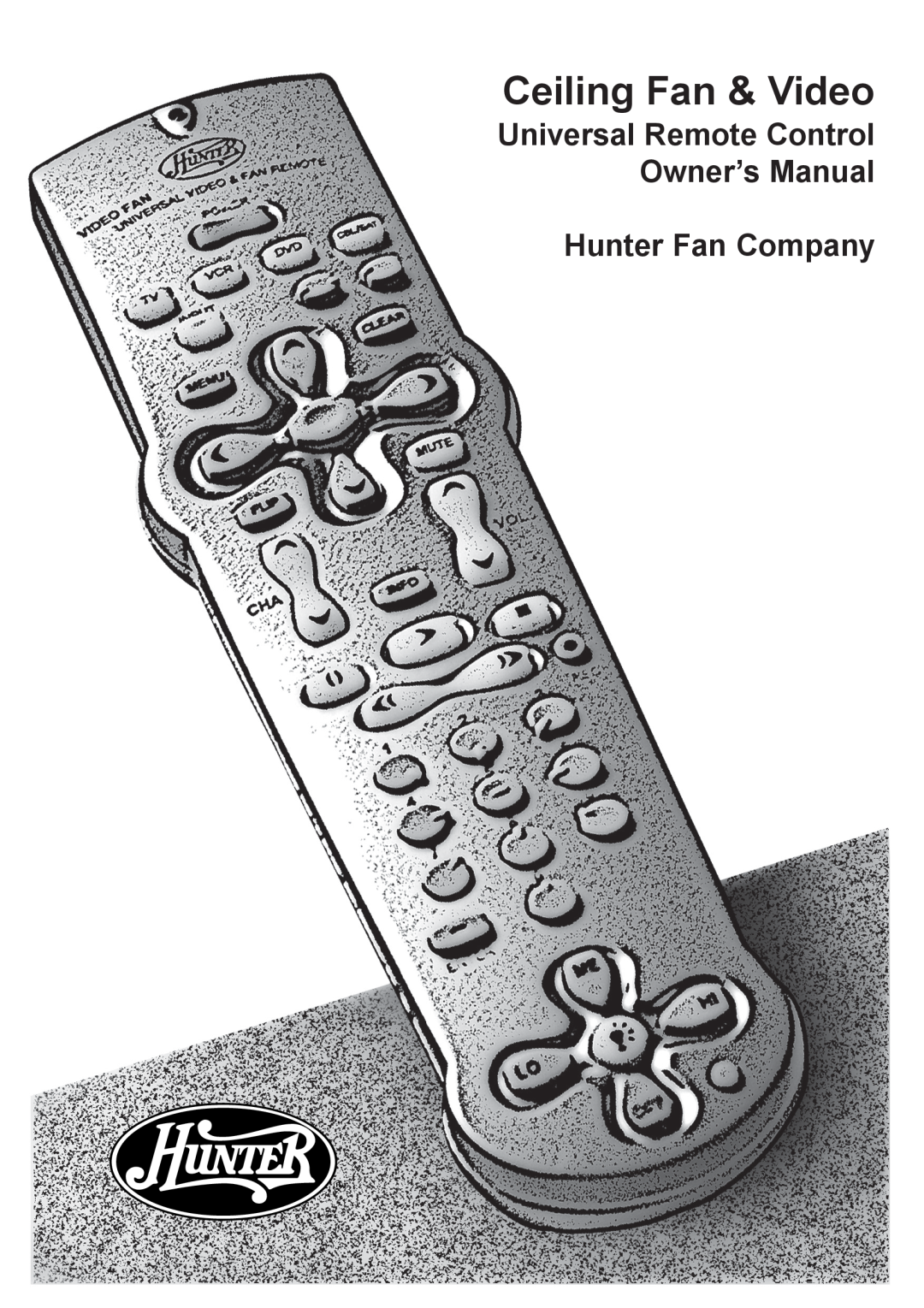 Hunter Fan 41536-01, 27177 owner manual Hunter Fan Company, Ceiling Fan & Video 