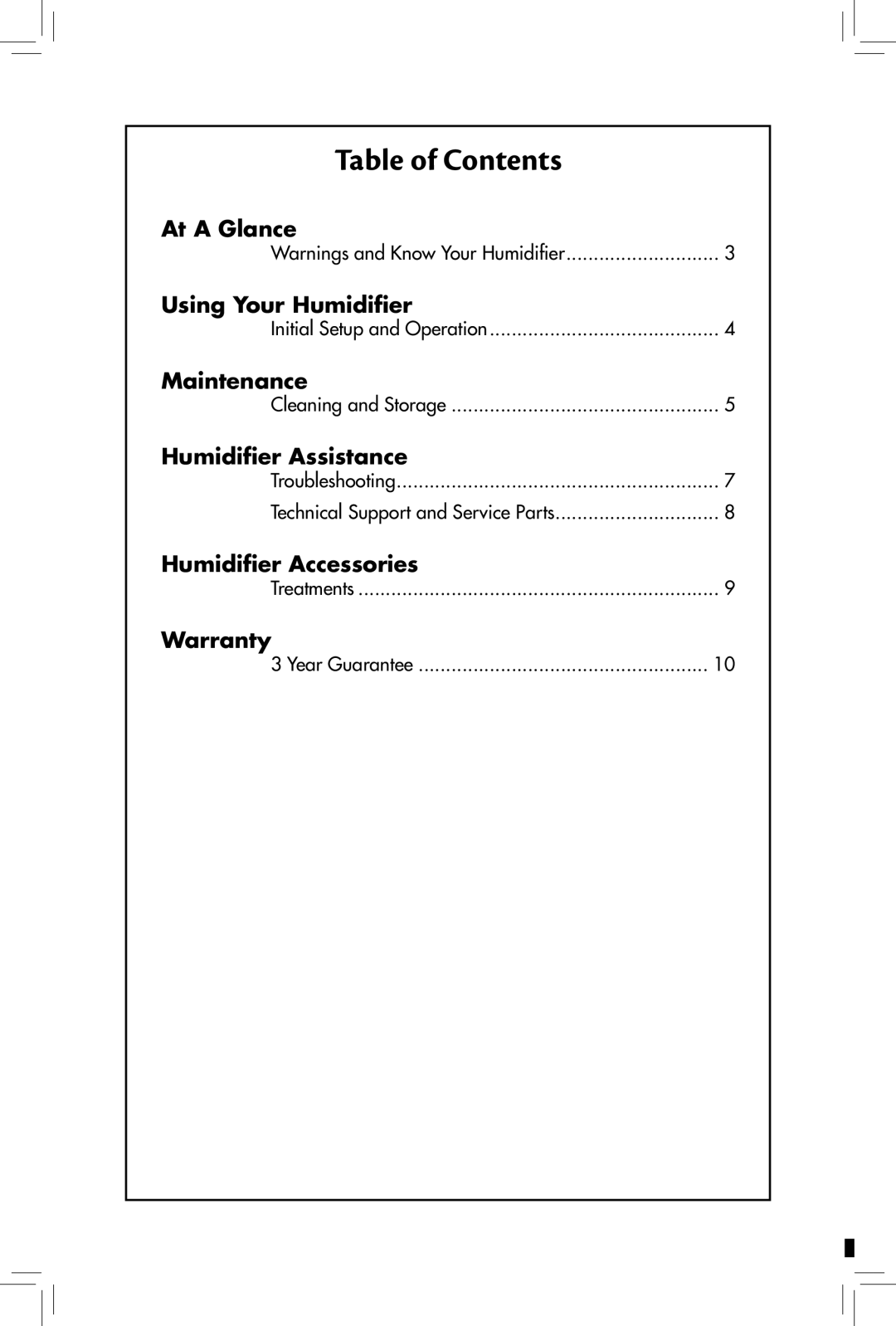 Hunter Fan 31004 owner manual Table of Contents 