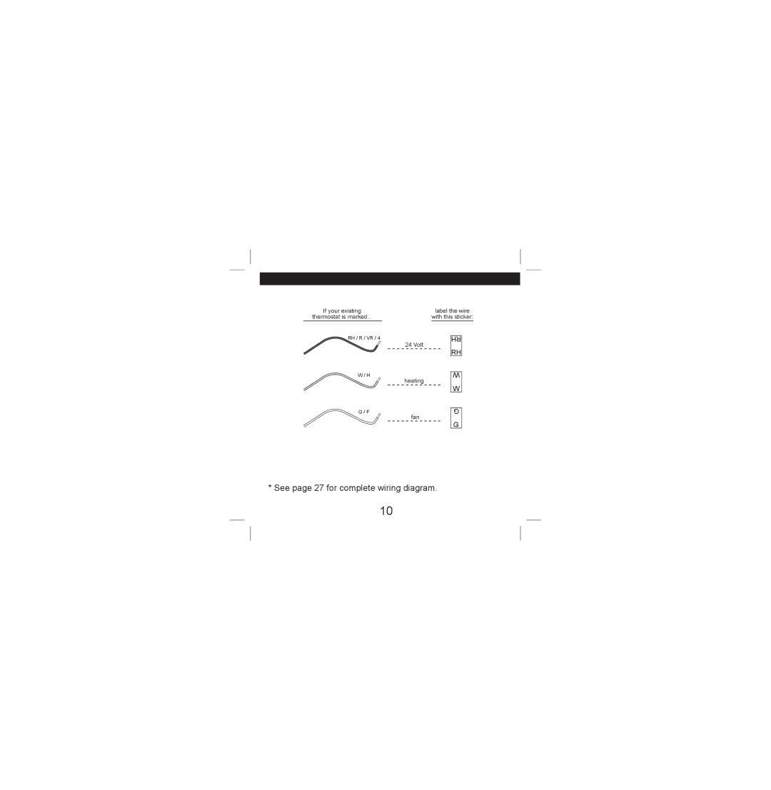 Hunter Fan 40120 operation manual See page 27 for complete wiring diagram 