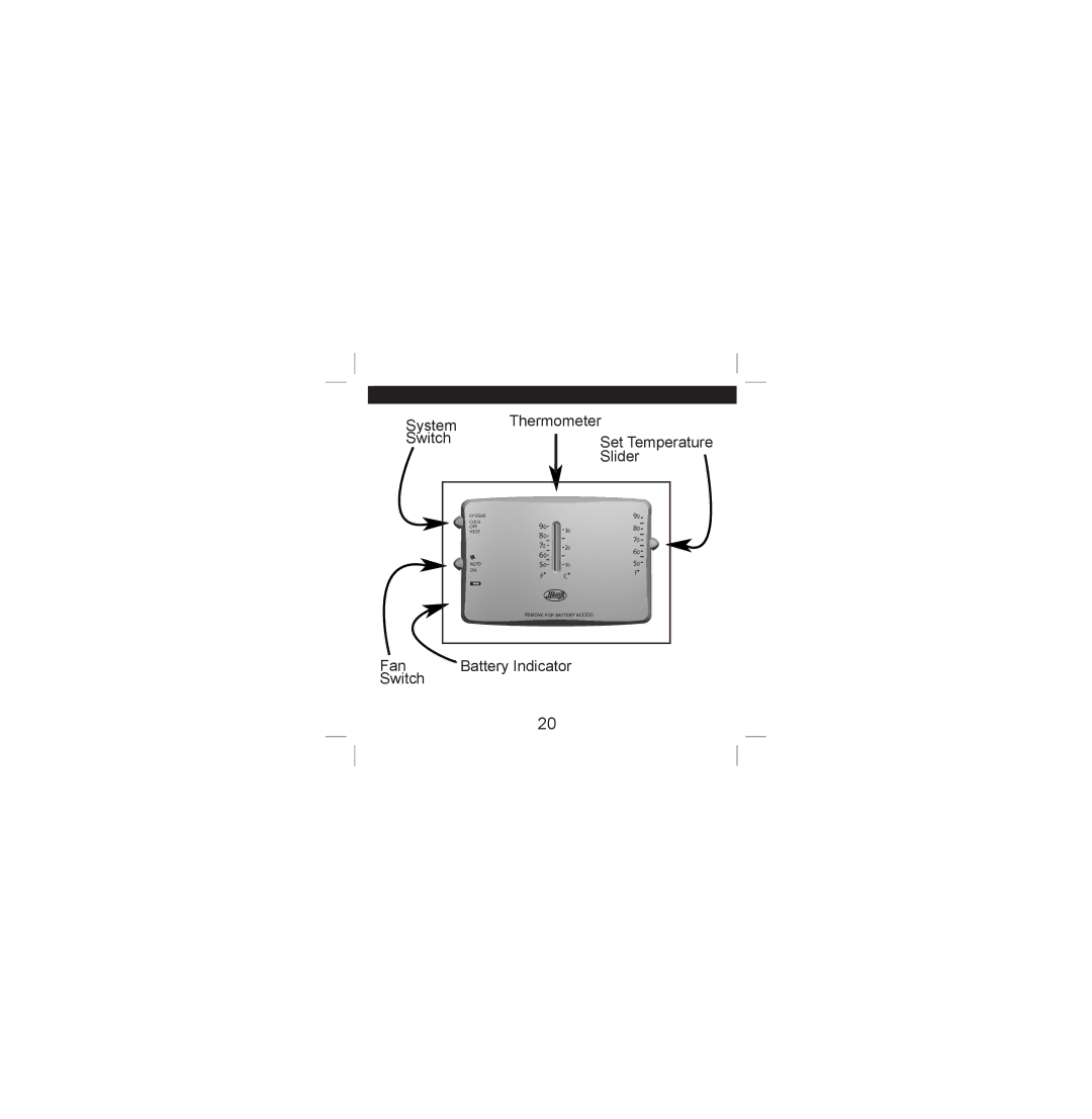 Hunter Fan 40135 operation manual System Thermometer Switch 