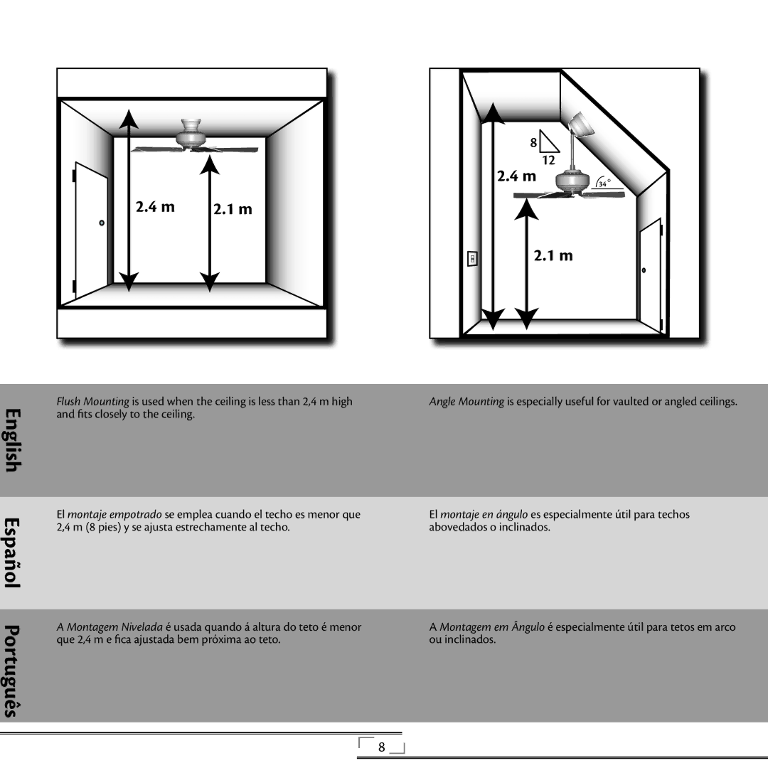 Hunter Fan 41736 installation manual Español 