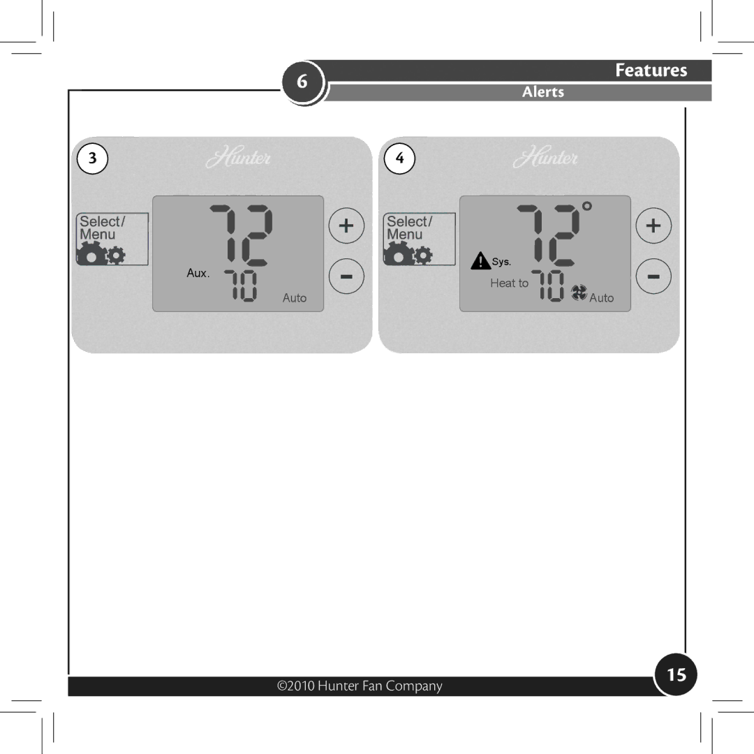 Hunter Fan 42177, 42122 owner manual Features 