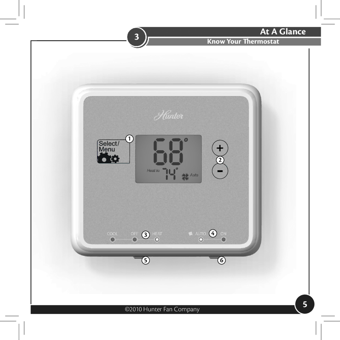 Hunter Fan 42177, 42122 owner manual At a Glance 