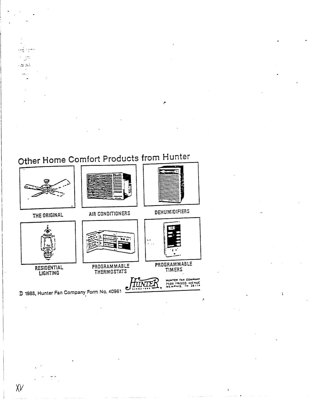 Hunter Fan 42205 manual 