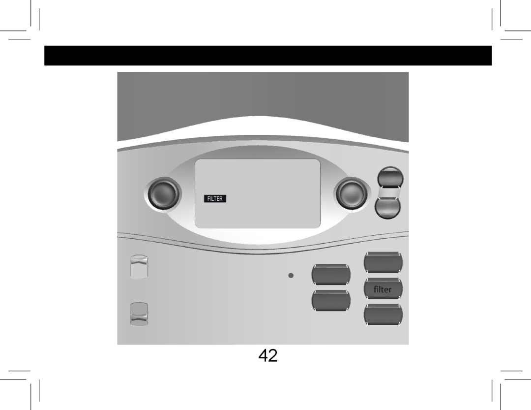 Hunter Fan 42710-01 operation manual Filter 