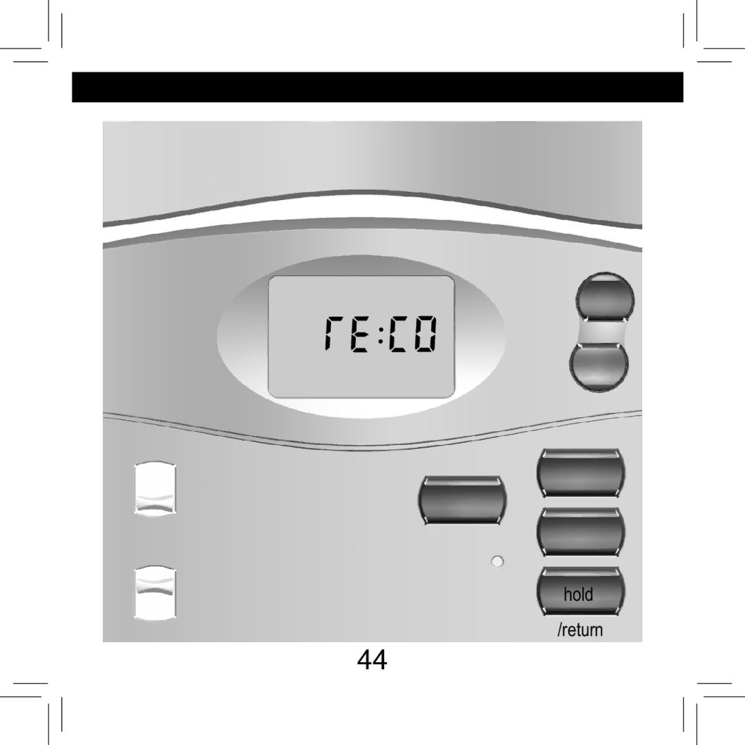 Hunter Fan 42711-01 operation manual Hold /return 