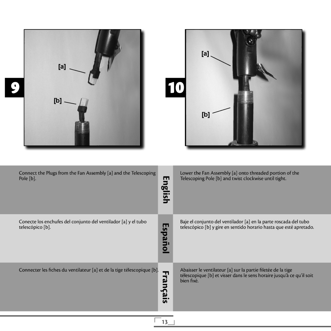 Hunter Fan 90171, 42729, 20081008 installation manual English 