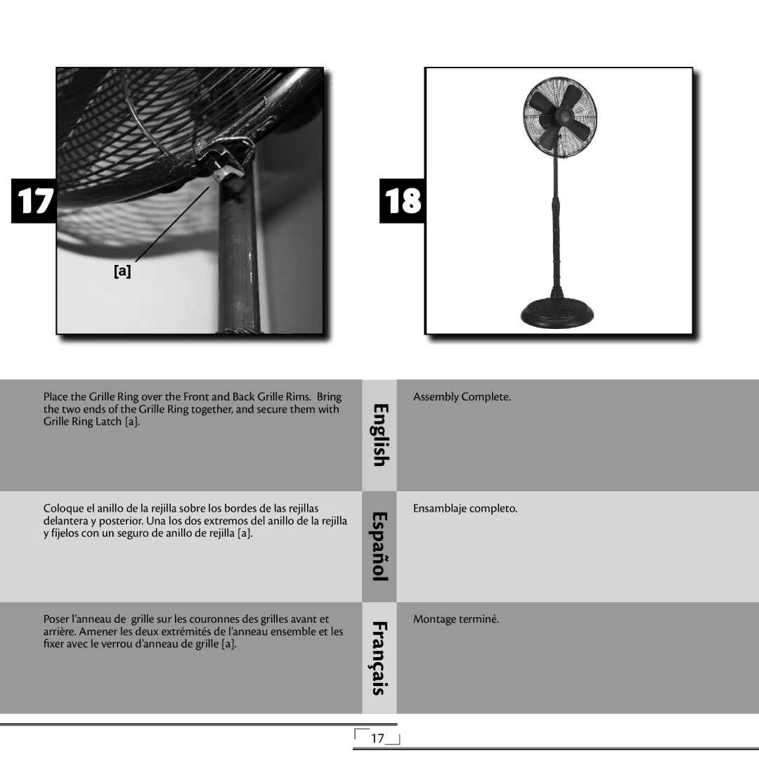 Hunter Fan 20081008, 42729, 90171 installation manual Montage terminé 