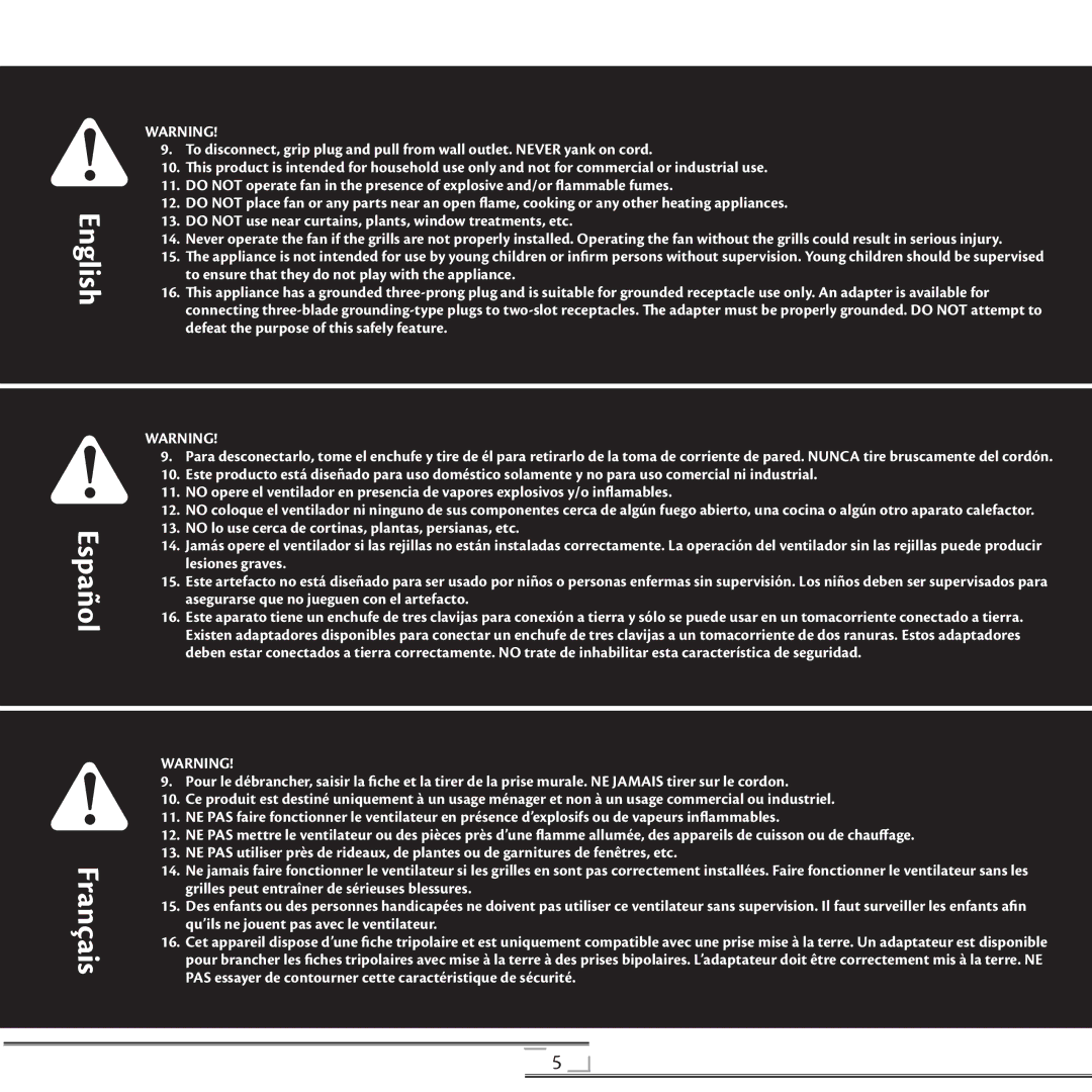 Hunter Fan 20081008, 42729, 90171 installation manual English 