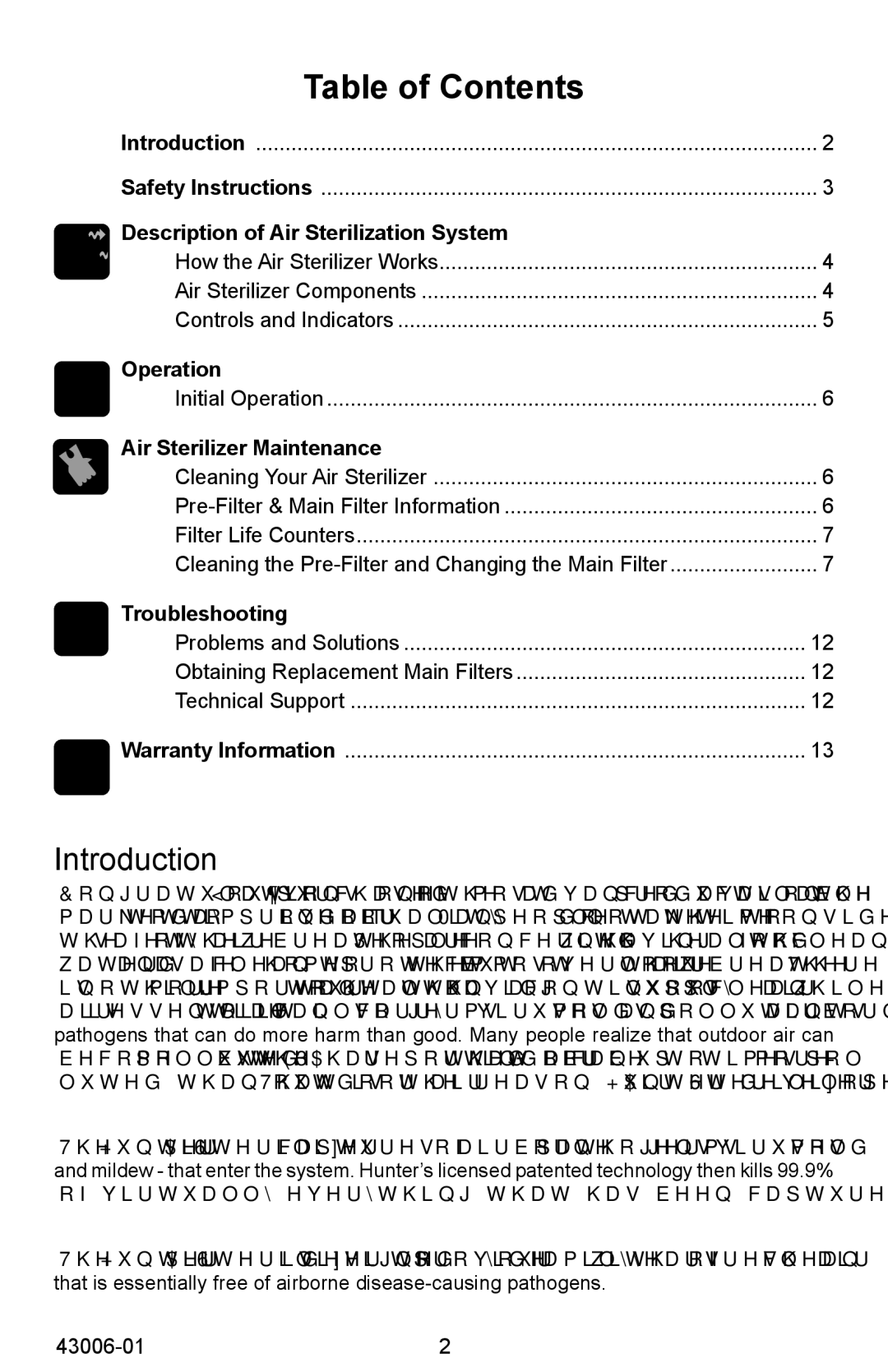 Hunter Fan 43006-01, 30978 manual Safety Instructions 