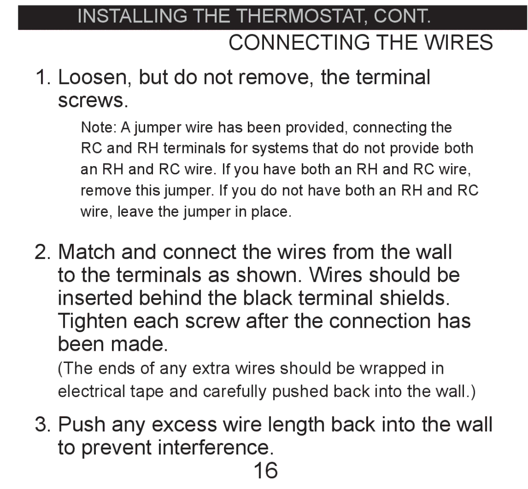 Hunter Fan 44017-01 operation manual Connecting the Wires 