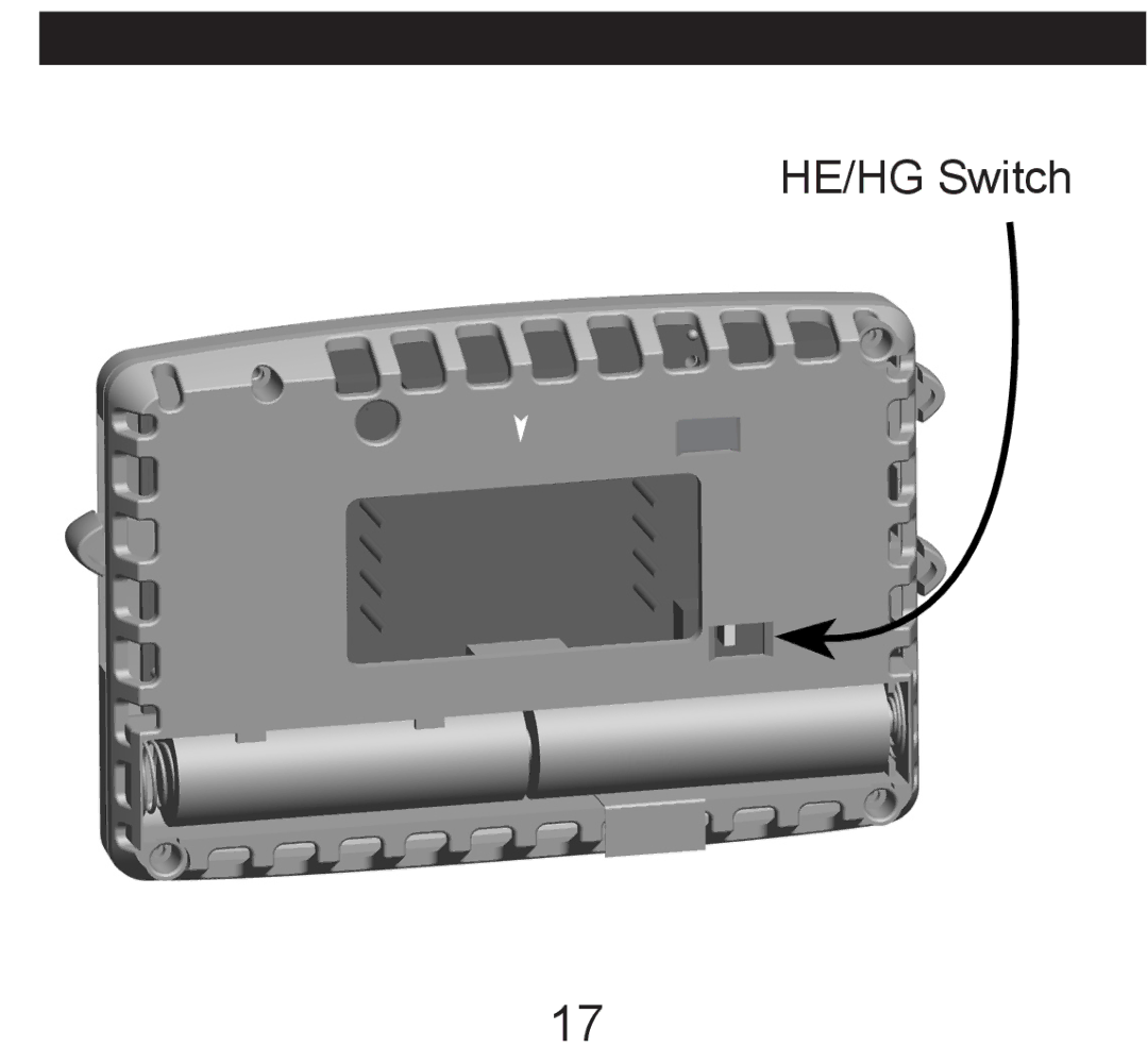 Hunter Fan 44017-01 operation manual HE/HG Switch 