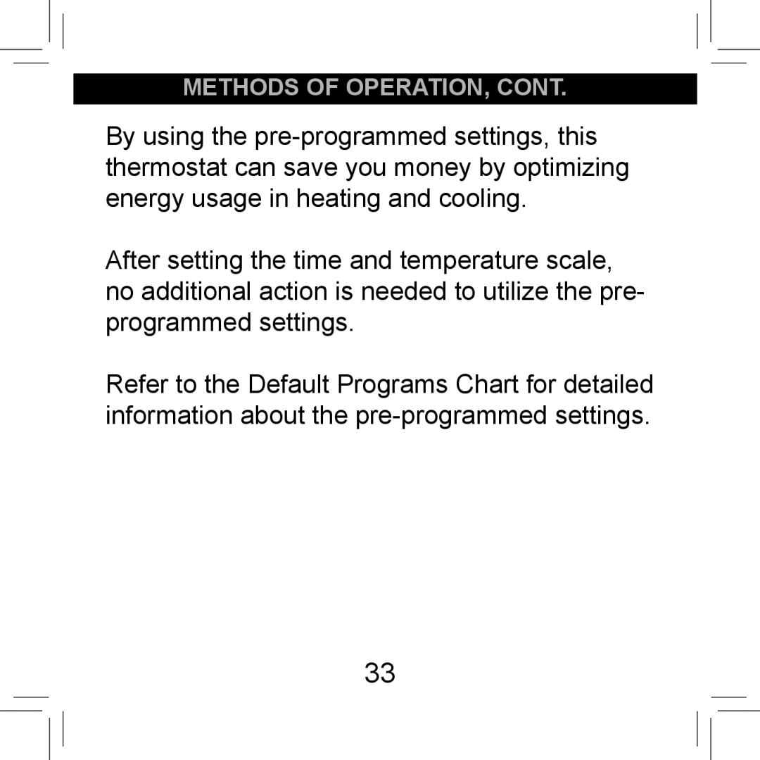 Hunter Fan 44155C operation manual Methods of operation 