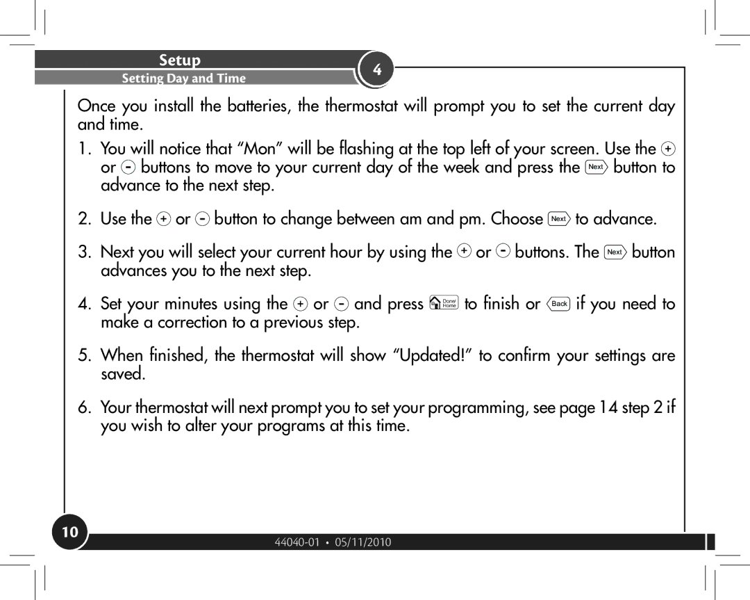 Hunter Fan 44372, 44377 owner manual Setup 