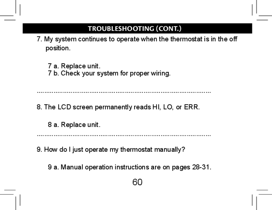 Hunter Fan 44377W operation manual Troubleshooting 