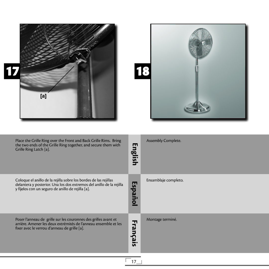 Hunter Fan 97121, 44803, 97122 installation manual Montage terminé 