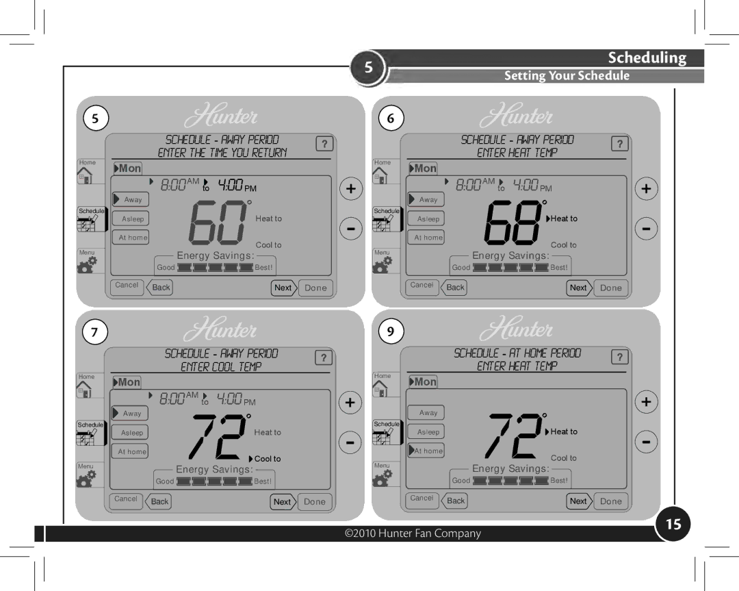 Hunter Fan 44905 owner manual 800 AM 400 