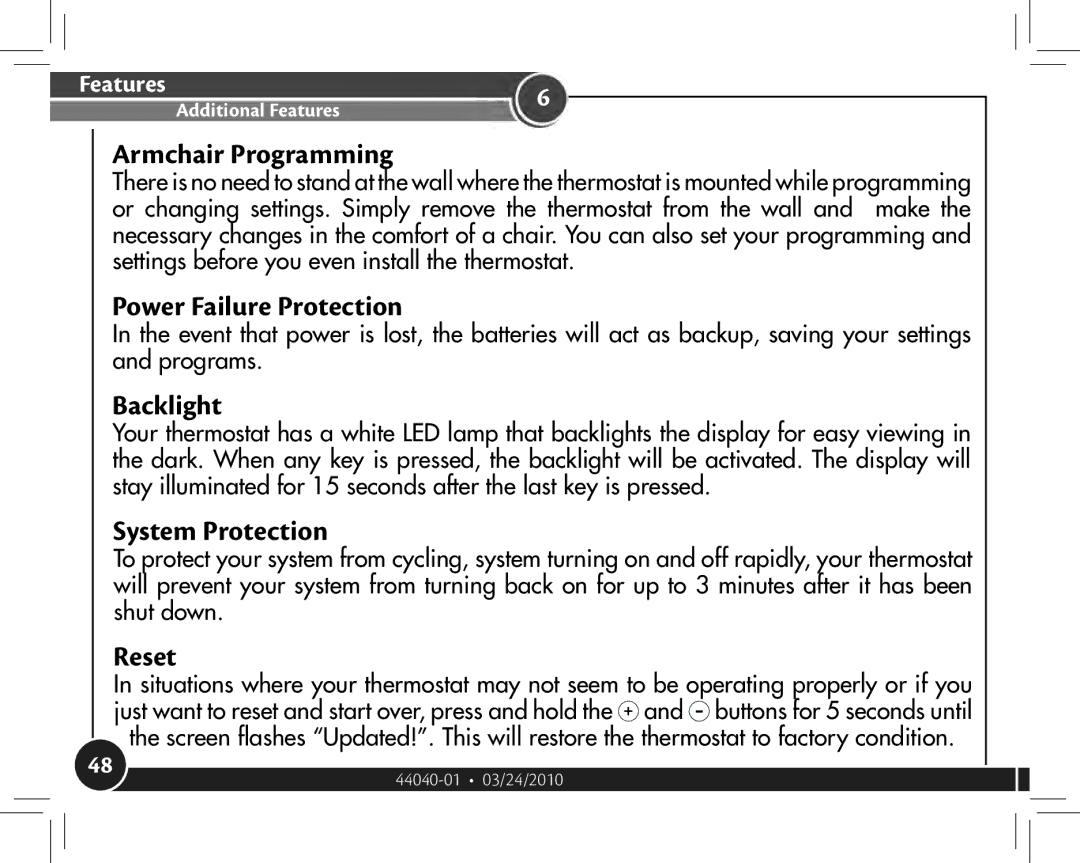 Hunter Fan 44905 owner manual Armchair Programming 