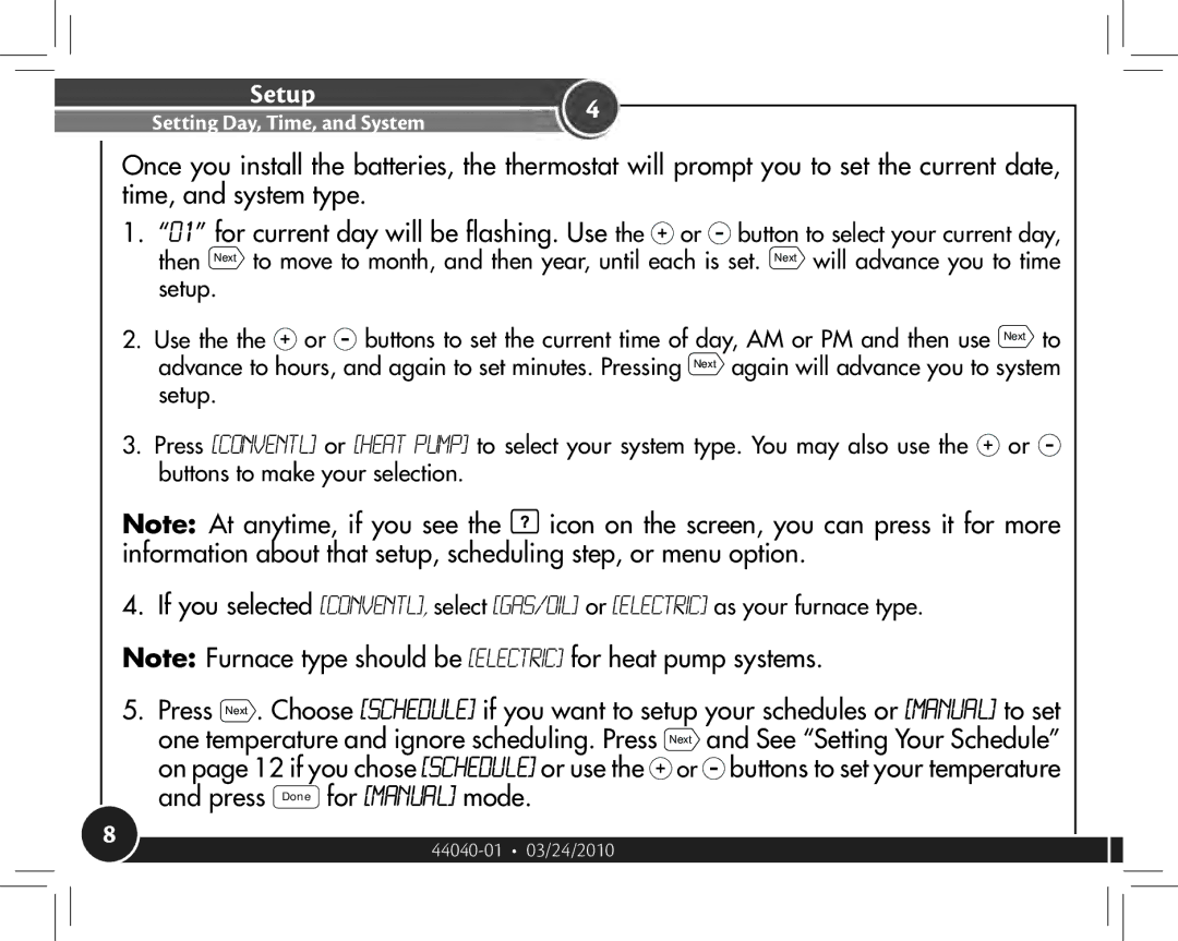 Hunter Fan 44905 owner manual Setup 