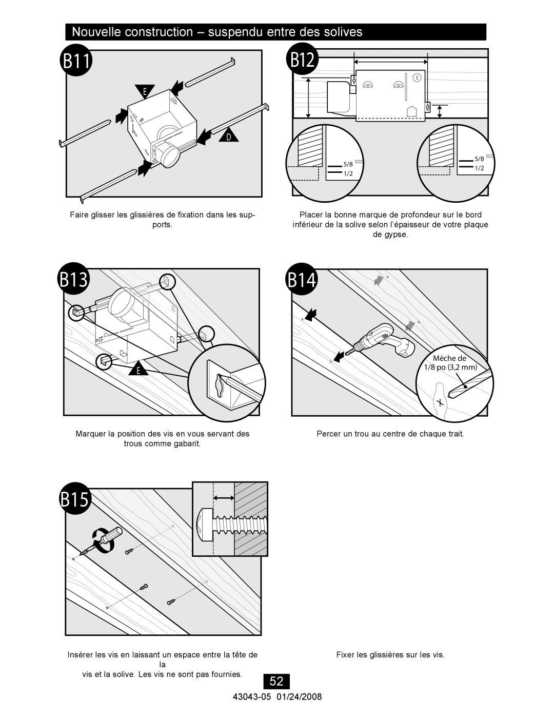 Hunter Fan 81030 manual De gypse 