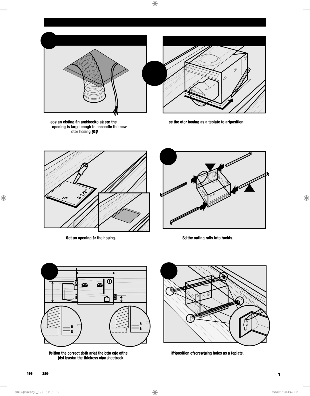 Hunter Fan 82007, 82001 manual C11, C13 C12, C14, Existing Construction accessible from above 