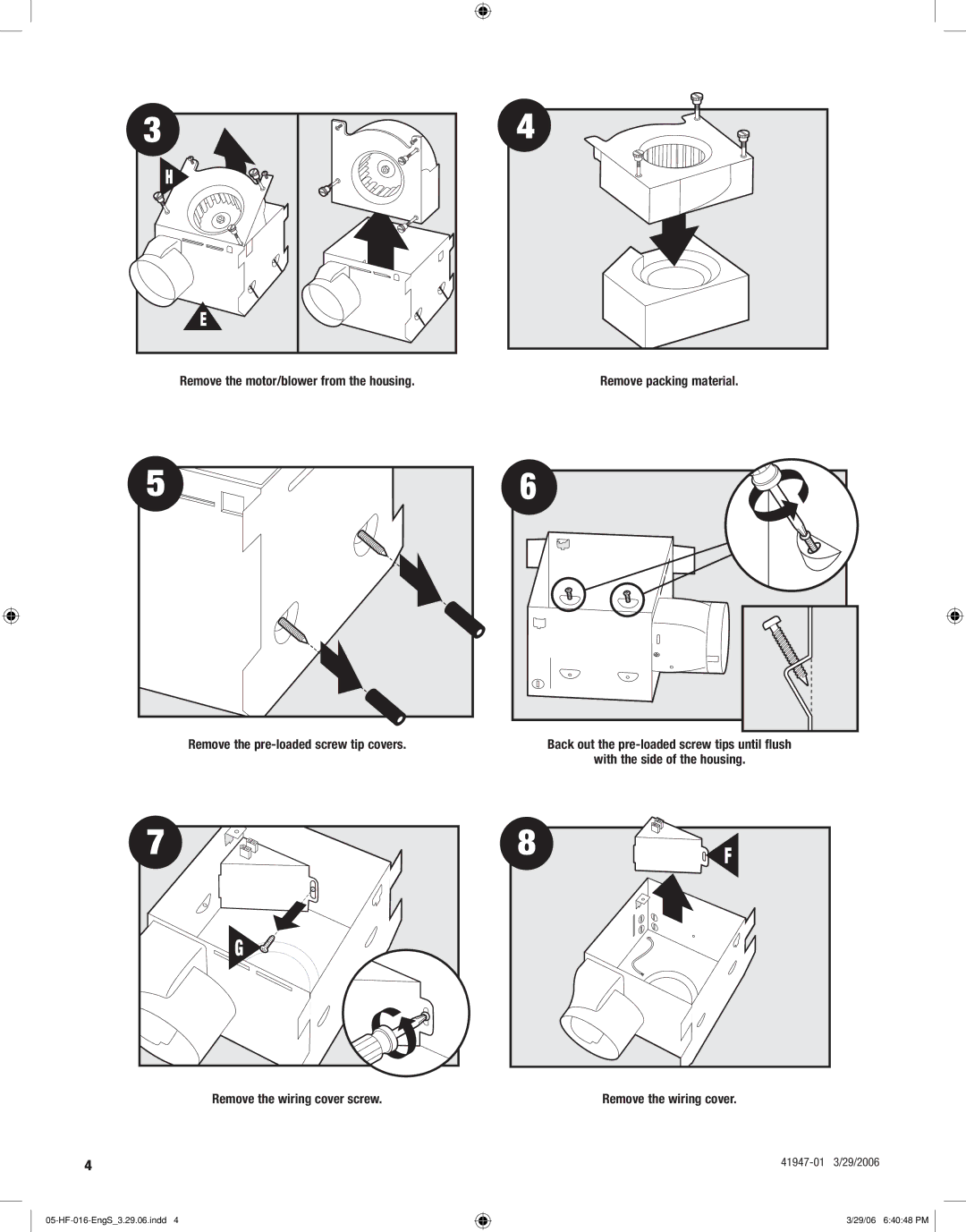 Hunter Fan 82006 manual 05-HF-016-EngS3.29.06.indd 