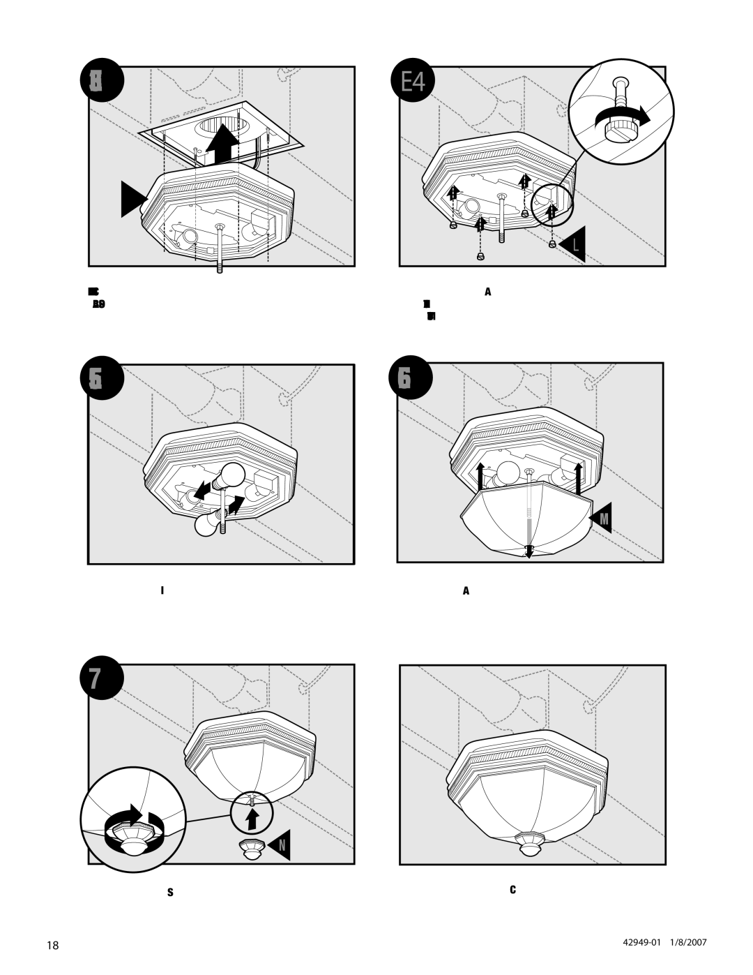 Hunter Fan 82023 manual Complete 42949-01 2007 